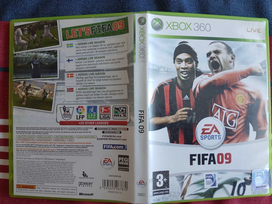 XBOX360 FIFA 09 - gra na konsole xbox 360
