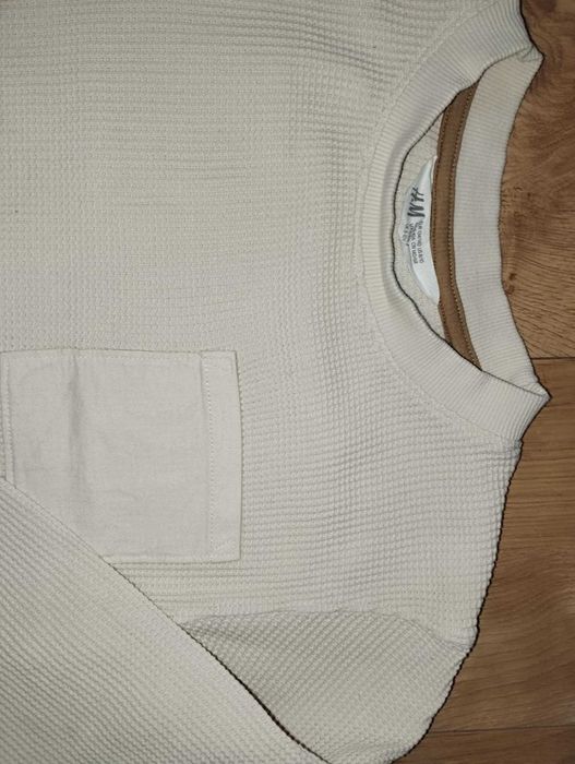 Zestaw dziecięcy H&M spodnie jeans slim + bluza, rozmiar 140