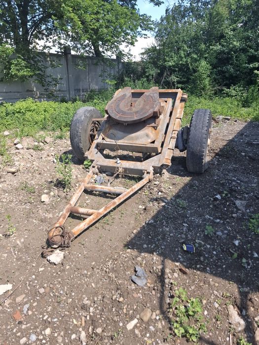 Прицеп, підкат з сідлом від тягача з дишлом, тележка
