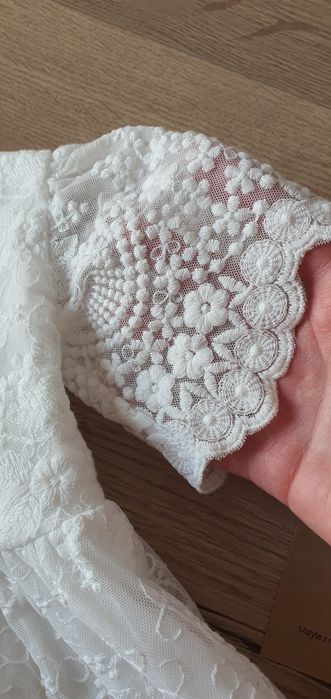 Urocza sukienka BOHO z dodatkami do chrztu Sophie Design Holly 62/68