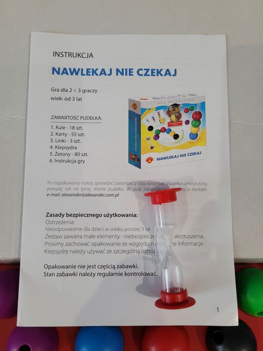 Nawlekaj nie czekaj Gra edukacyjna Alexander