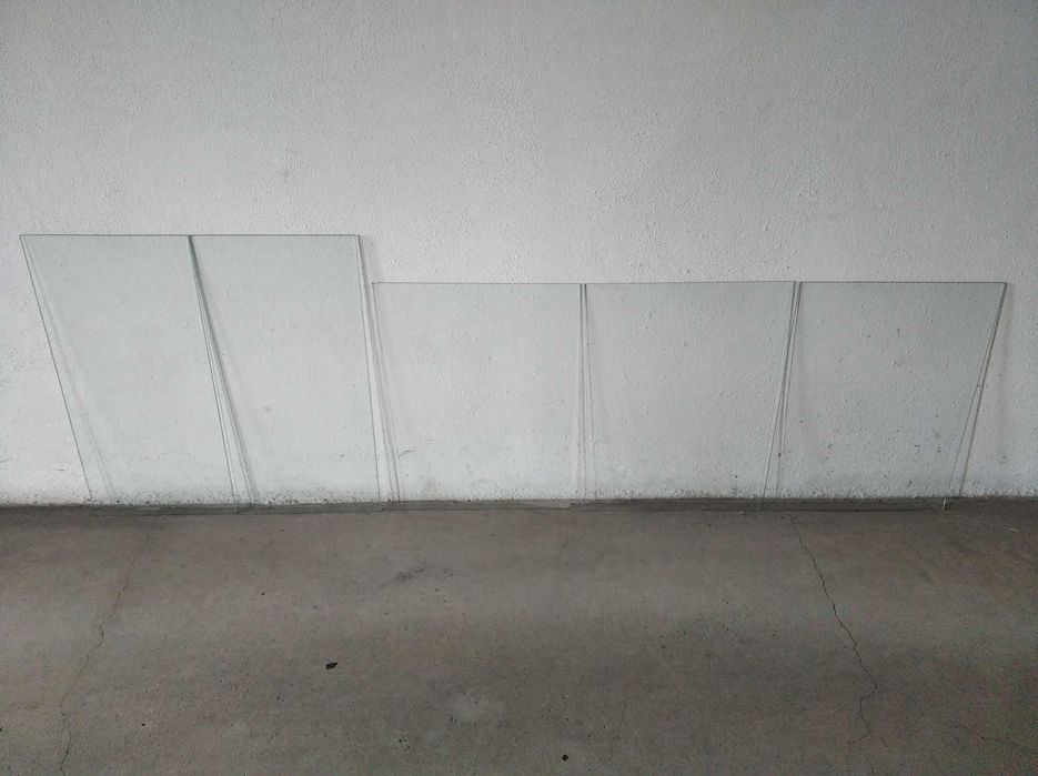 Painéis / placas/ prateleiras de vidro com várias medidas