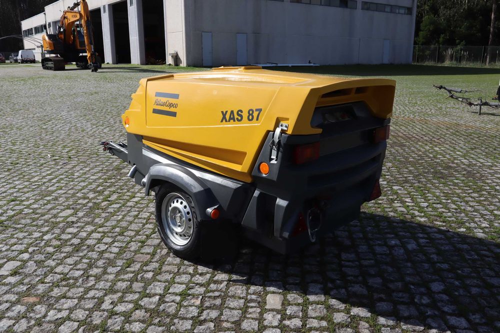 2015 Atlas Copco XAS87KD Compressor de Ar Rebocável