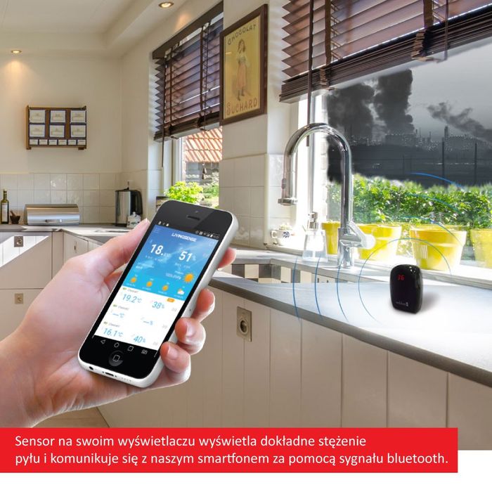 SMARFON Stacja pomiarowa pogodowa stężenie pyłu smogu METEO SP75