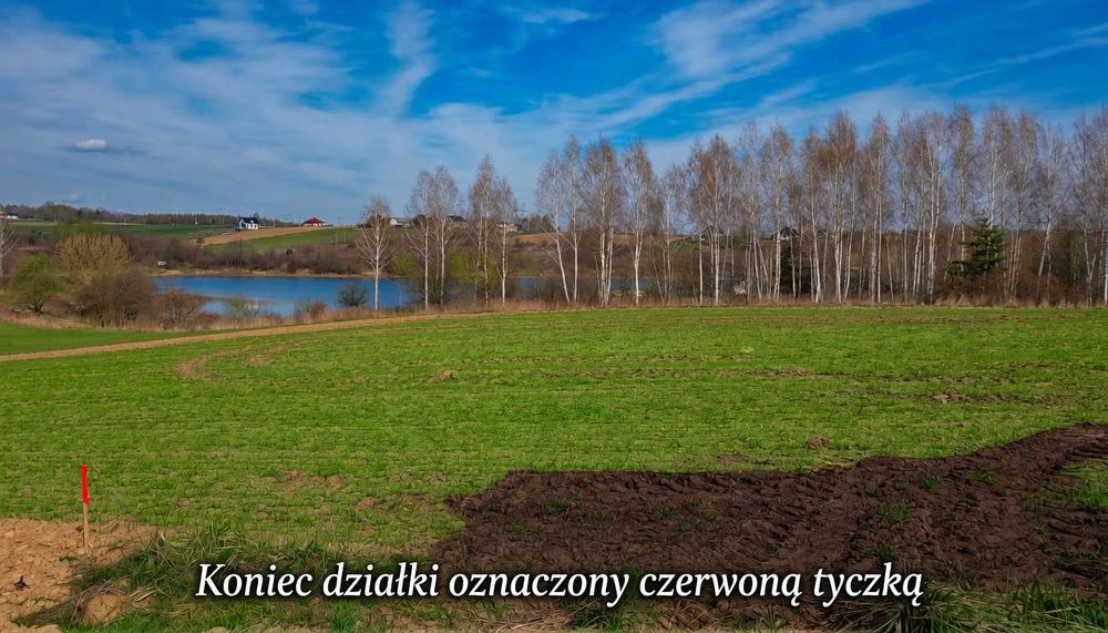 Działka budowlana przy Zalewie bez strefy ciszy