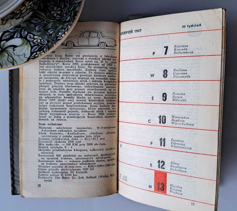 Kalendarz młodego technika 1967r.