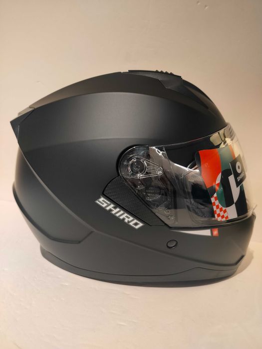 Capacete Shiro integral dupla-viseira mota scooter novo