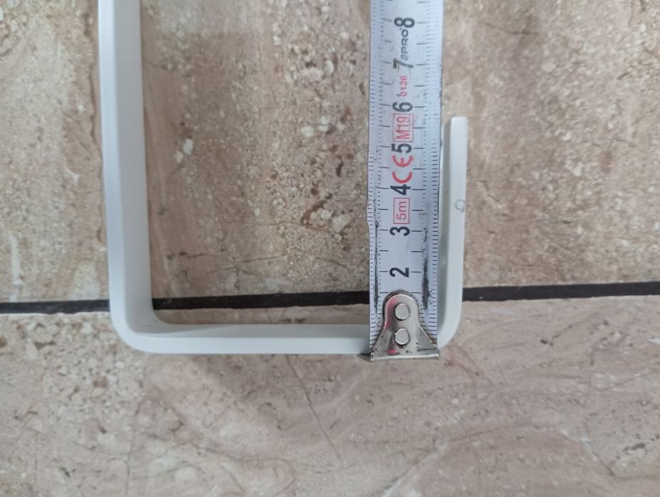 Uchwyt metalowy biały