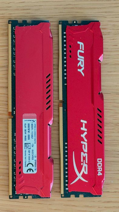 Pamięć RAM Kingston HyperX Fury DDR4 2x8 16GB, 2133 MHz. 100% sprawne.