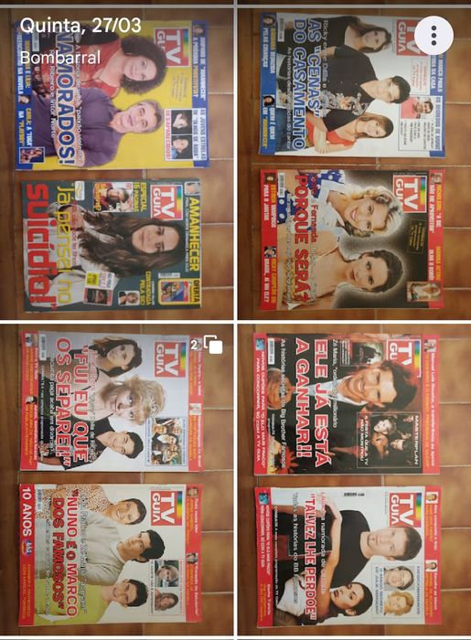 Lote de revistas TV GUIA