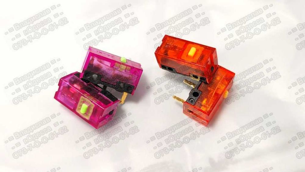 Топовые микропереключатели (свитч switch) Kailh, TTC, Huano, Omron