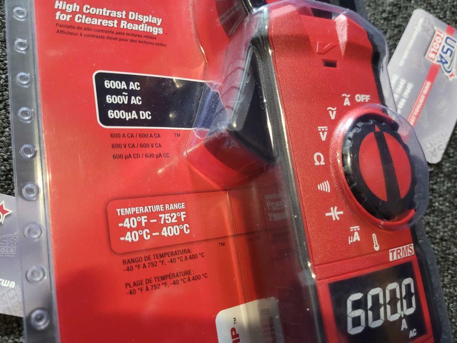 Кліщі-мультиметр AC/DC 600A 600V, -40°С-400°С Milwaukee 2236-20
