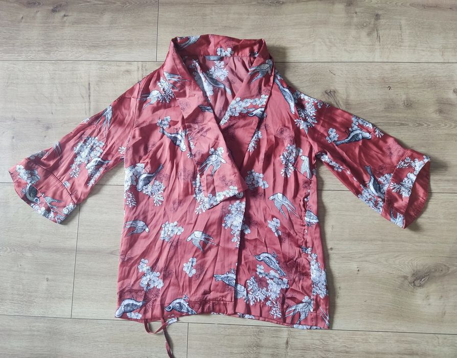 Kimono w kwiaty ptaki Góra Bluzka