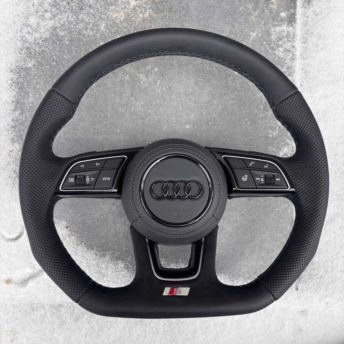 Руль Audi RS/S-line A3/A4/A5/A6/A7/A8/Q2/Q3/Q5/Q7/Q8 з підігрівом