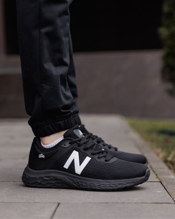 New Balance 680 Black White, чоловічі кросовки