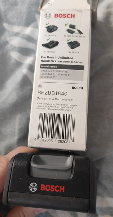 Oryginalny akumulator  Bosch BHZUB1840 18V 4000 mAh