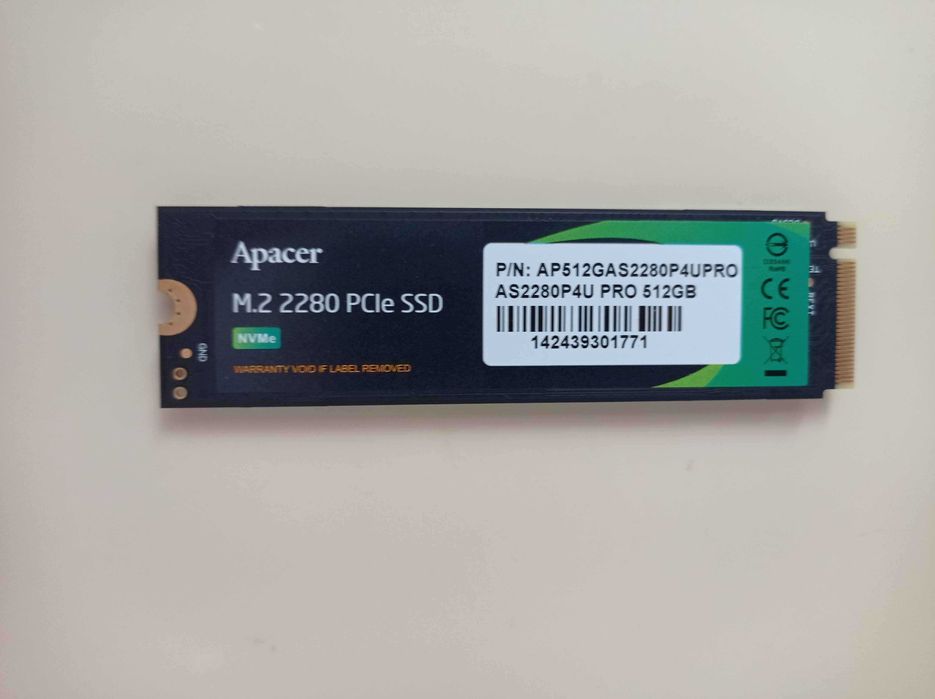 ssd: Apacer AS2280P4U PRO 512 ГБ