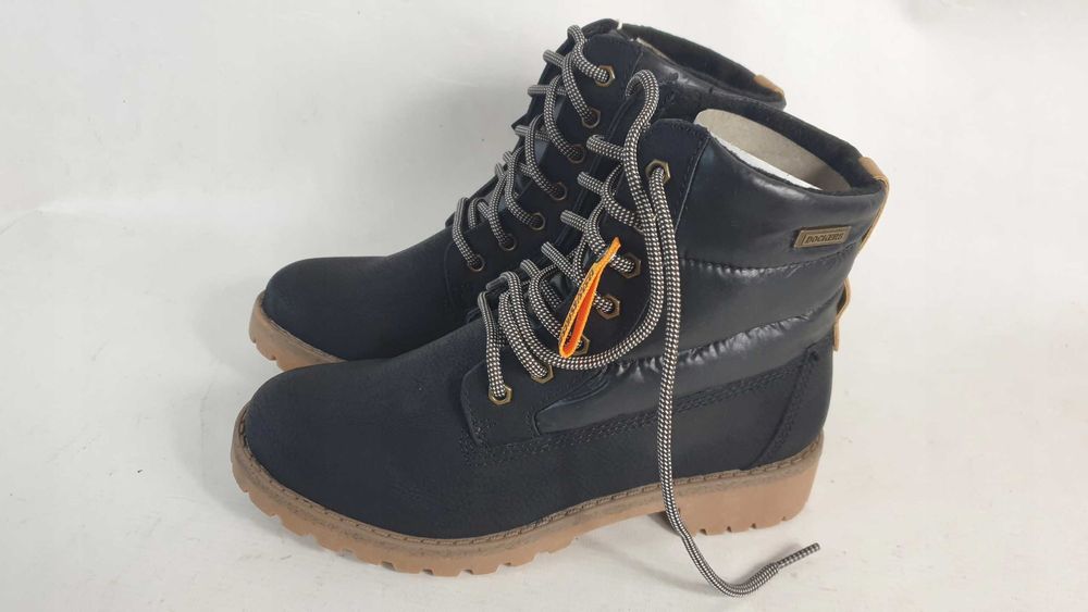 DOCKERS Dockers botki trzewiki khaki skórzane 37