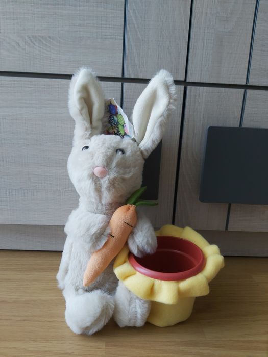 Doniczka z zajaczkiem wielkanocnym gardenic