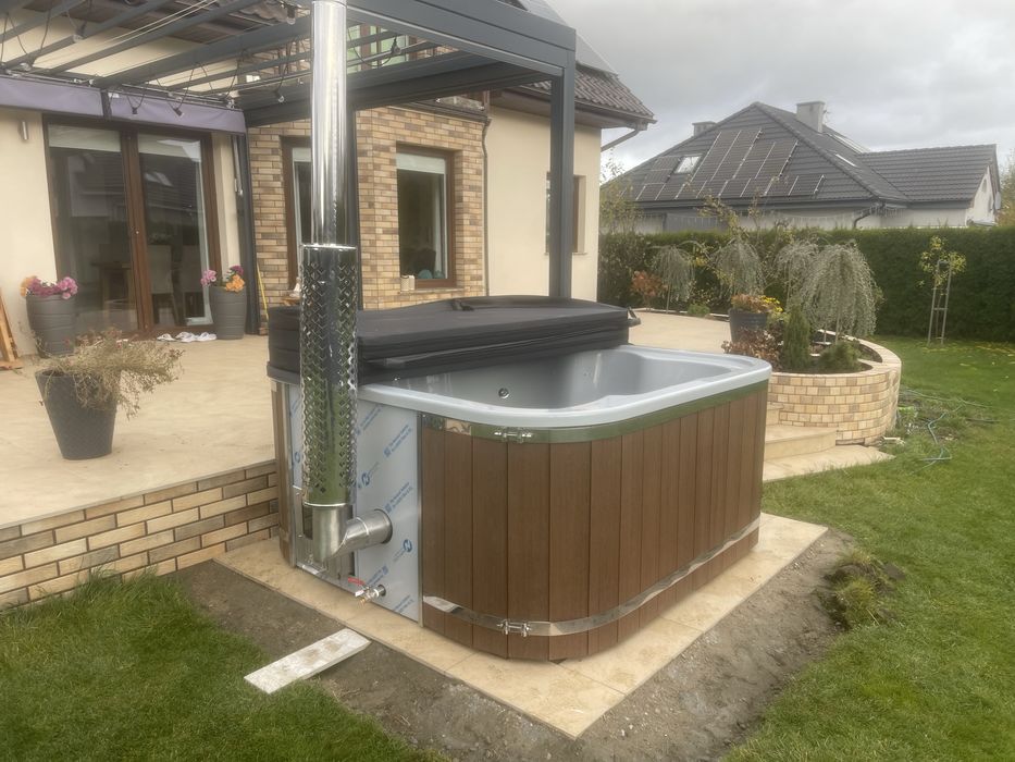 Jacuzzi balia kwadratowa raty mini basen Balia Bania Leżanka