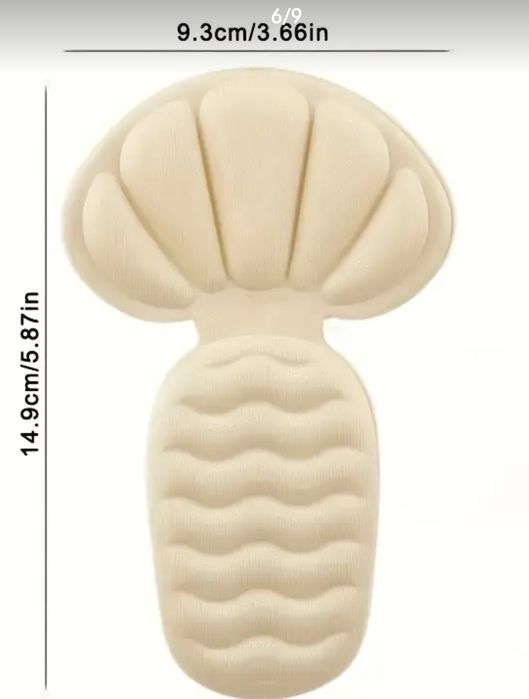 Акция! Вкладыши в обувь, стельки подушечки для обуви самоклеящиеся мяг