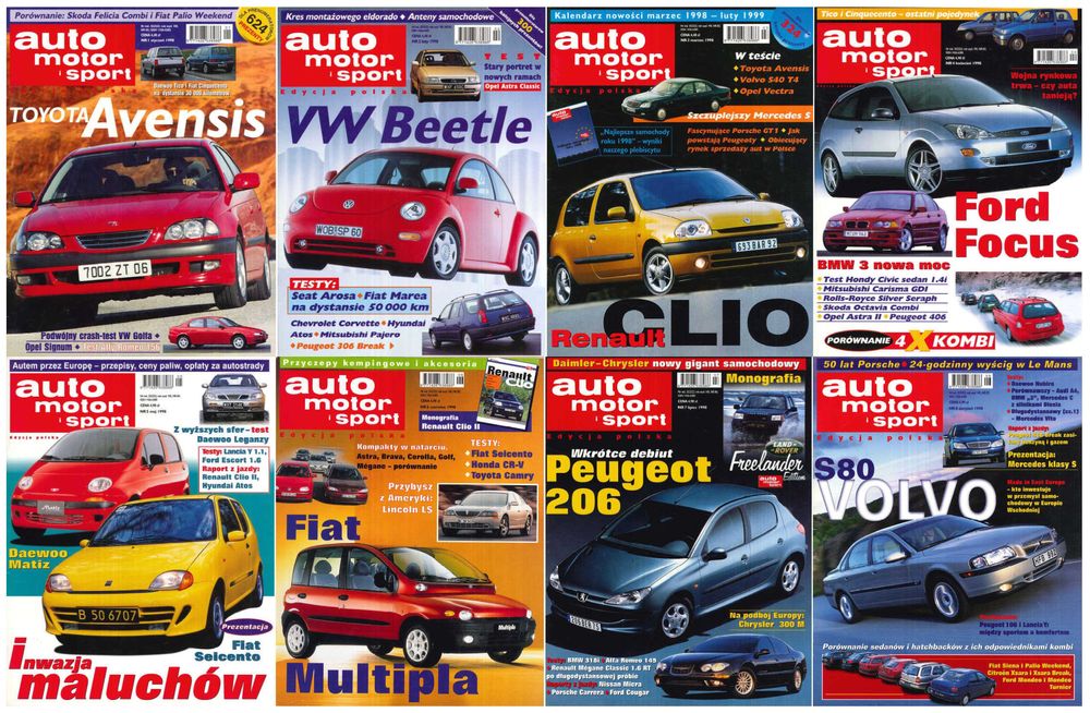 Gazeta Auto Motor I Sport z lat 1996 - 2018