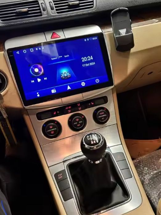 Rádio Android 14 com GPS Volkswagen Passat B6/B7 (Artigo Novo)