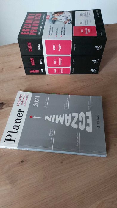egzamin radcowski czarny komplet  2024 + planner 2024
