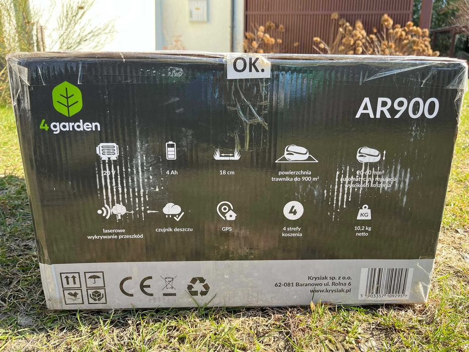 4garden, Robot koszący, AR900, 18 cm