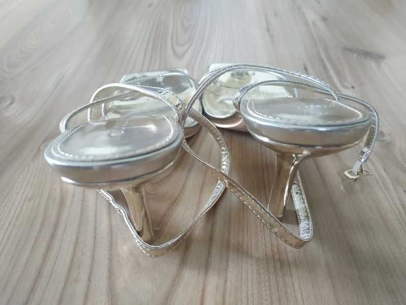 Złote szpilki sandały na obcasie rozm. 38 Glamorous