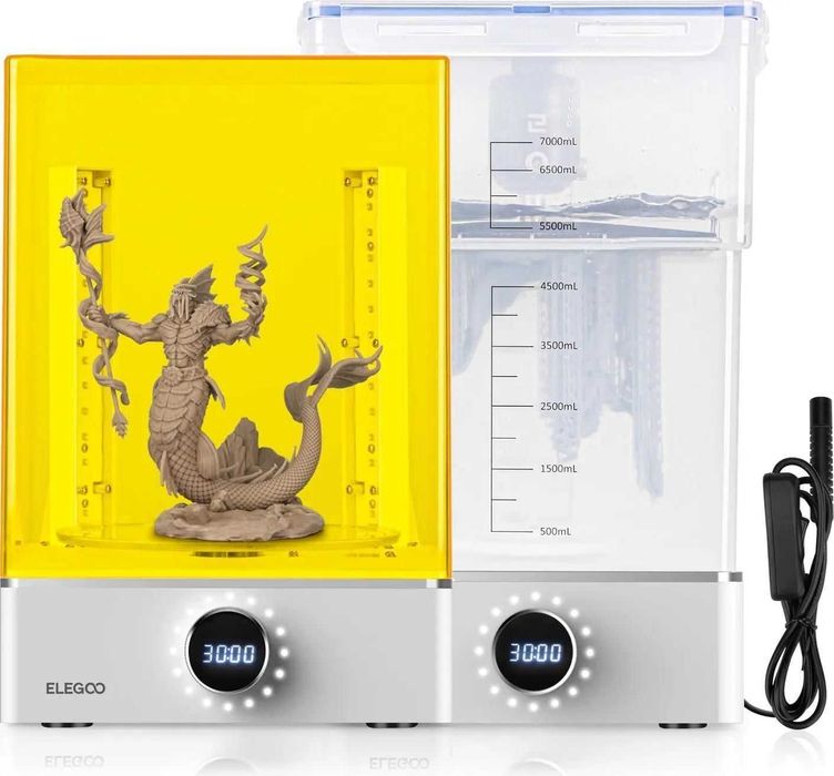 Комплект SLA 3D Elego Saturrn 4 Ultra 16k + Сушка + Мийка + 4 л. ФС