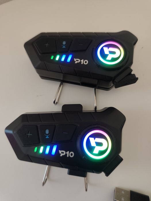 Intercomunicador / Auricular sem Fios P10 para Capacete - 2 Unidades