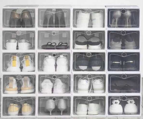 20x Organizer Pudełko na Buty do Szafy Modułowe Pudełka Zestaw Regał