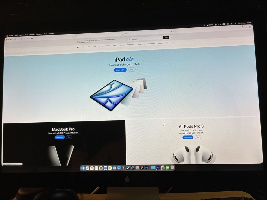 Монитор Apple Thunderbolt Display 27" (Есть нюансы, родная коробка, торг)