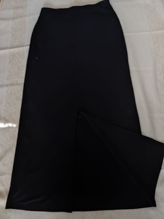 Spódnica damska czarna długa prosta,M,96cm