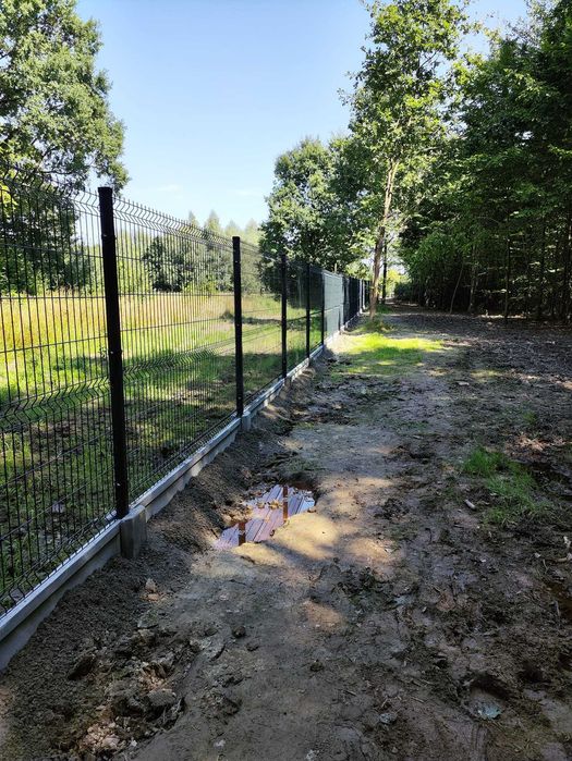 Ogrodzenie panelowe, panel 3d 123 cm, podmurówka, płot, bramy, furtki