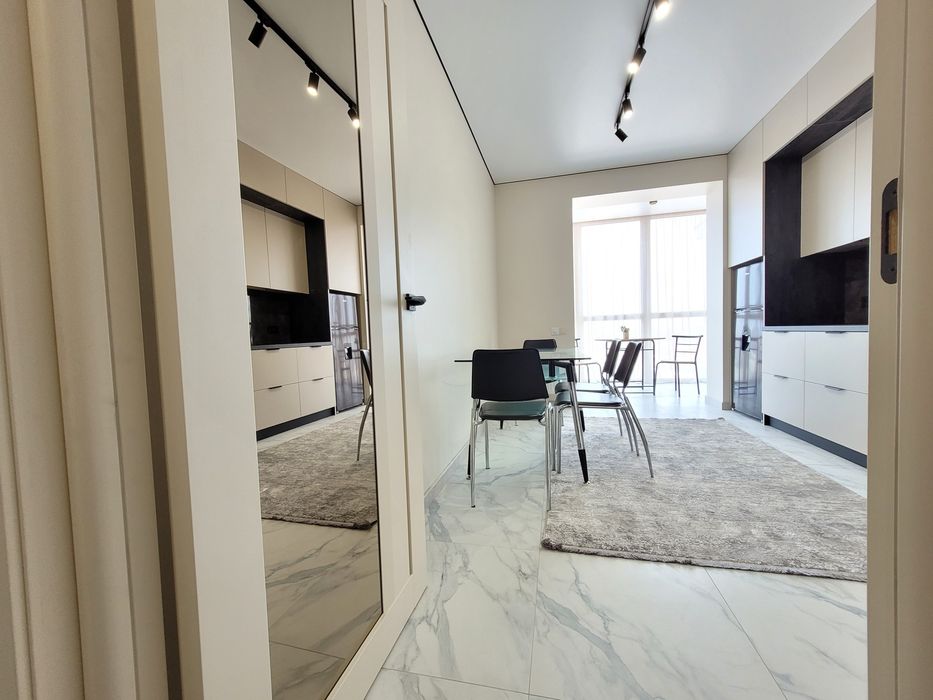 2к.Vip! ЖК "Дрім Таун", 6/10ц, 50м2! Авт. опал! Євро,меблі, тех!