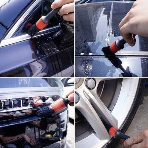Zestaw do detailingu auta pędzle i ściereczki premium