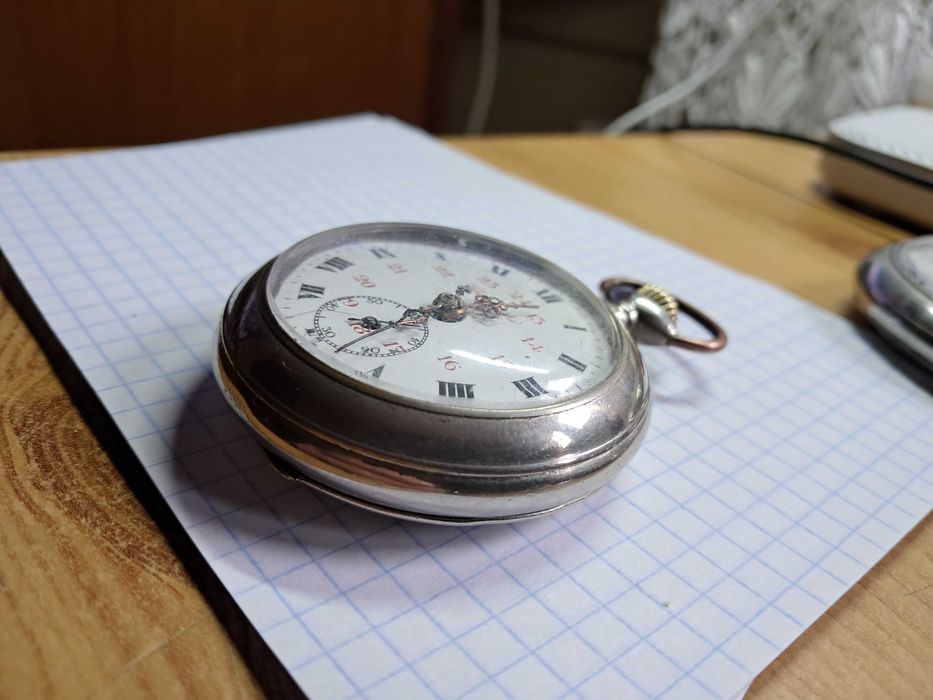 Zegarek kolejarski roskopowy Chronometre,chodzi