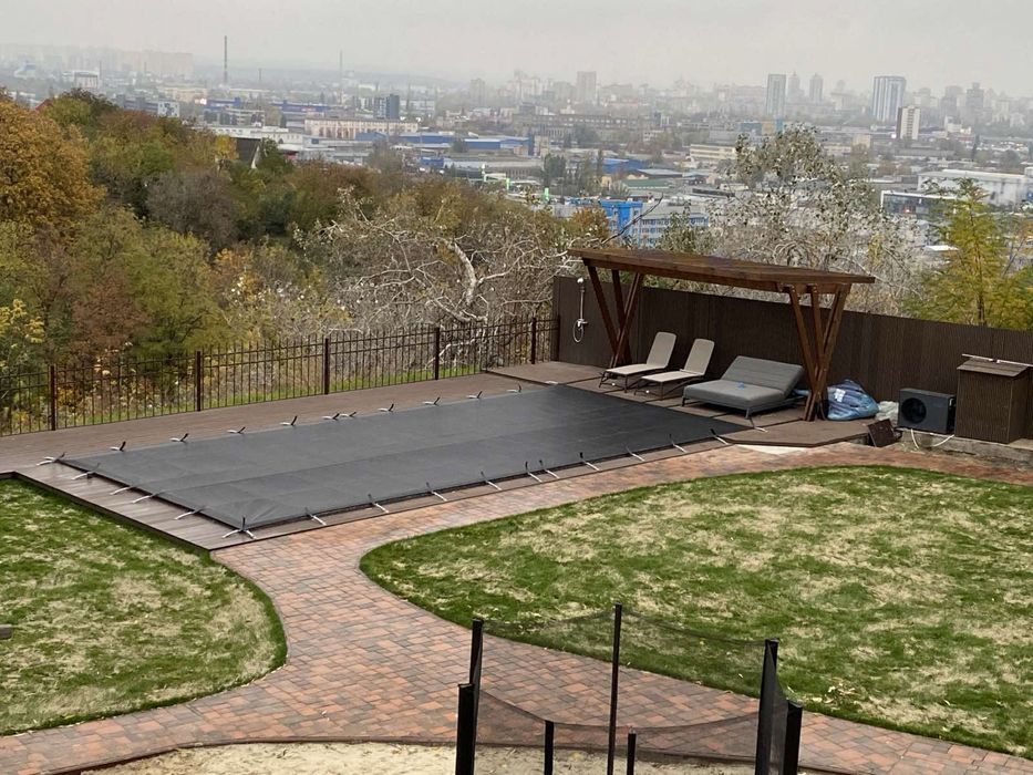 Зимове Захисне накриття басейну.