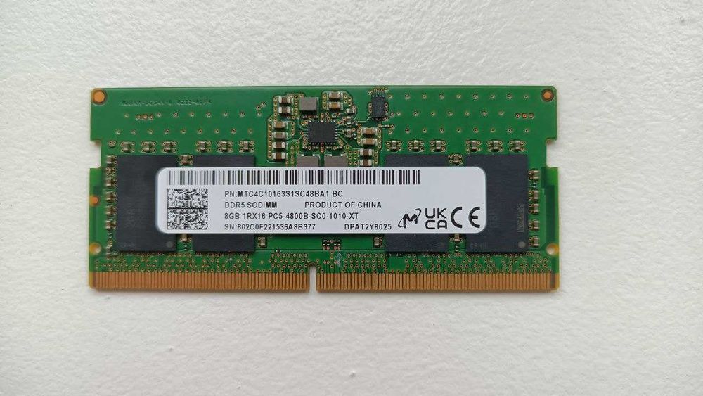 Оперативна пам'ять DDR5 SODIMM 16GB (8+8)