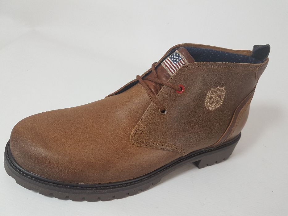 U.S. POLO ASSN trzewiki męskie skóra naturalna 45