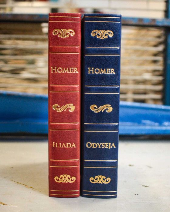 Iliada I Odyseja Homer oprawa skórzana