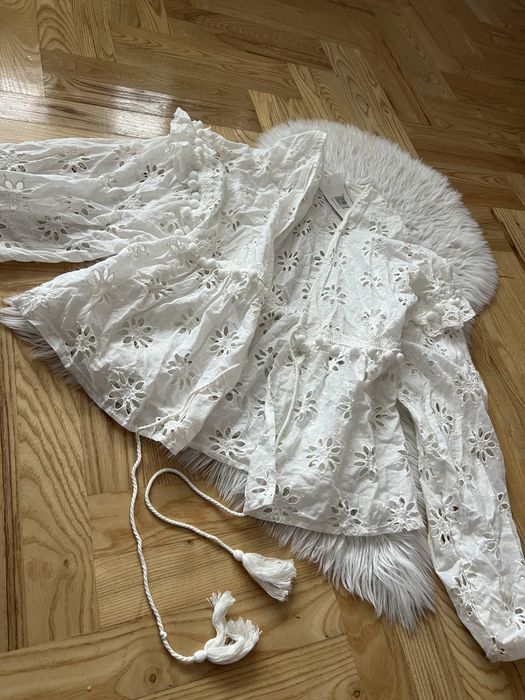 Bluzka koszula narzutka narzuta na plaze boho plazowa chicaca bawelna