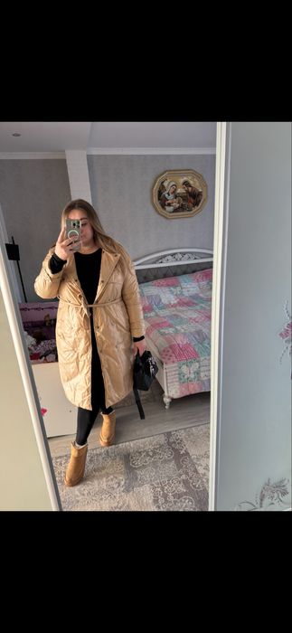 Довге пальто- тренч осінь-зима 52-54