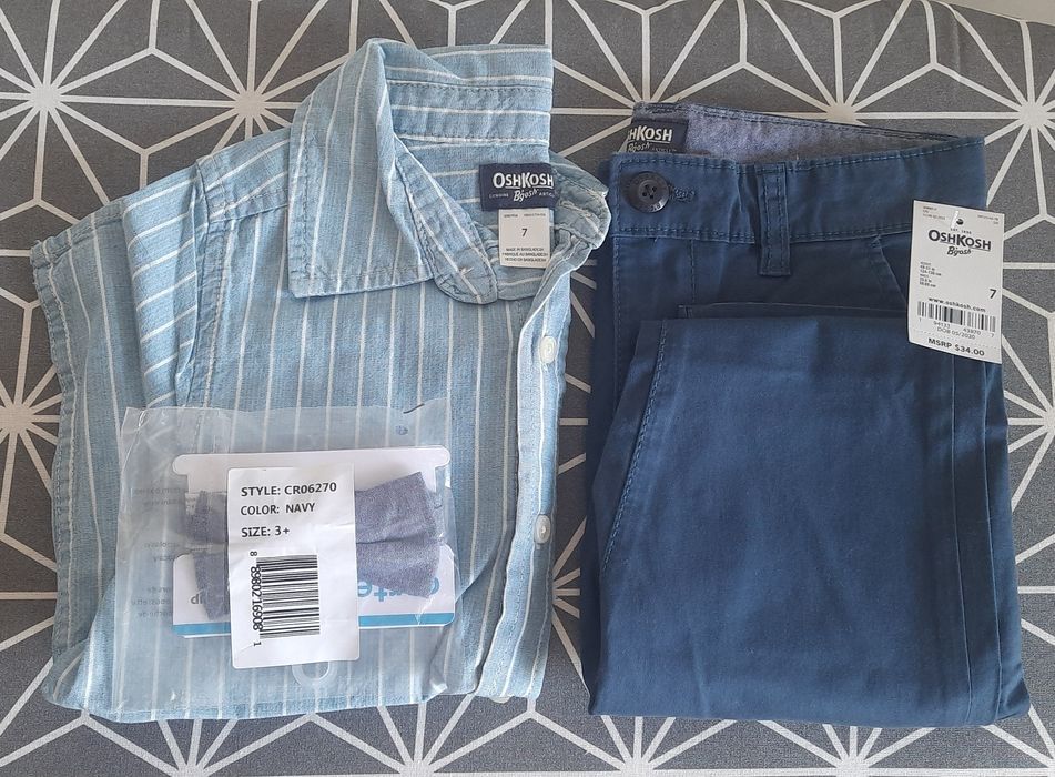 OshKosh Штани + сорочка + краватка для першокласників