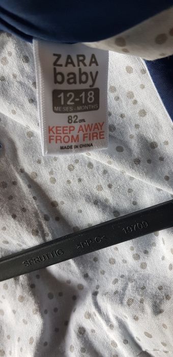 Zara, granatowy płaszczyk dziewczęcy,niemowlęcy, na wiosnę,jesień,r.86