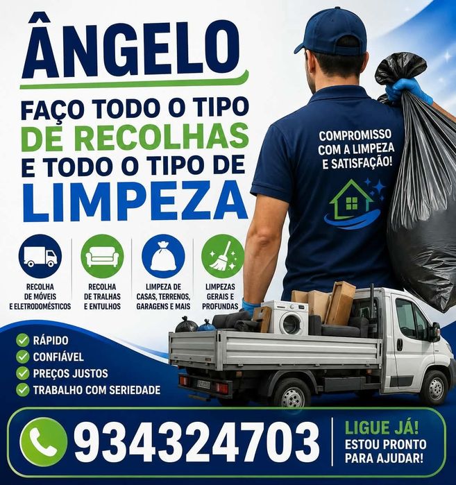 Faço todo o tipo de recolhas de sucatas e todo o tipo de limpezas