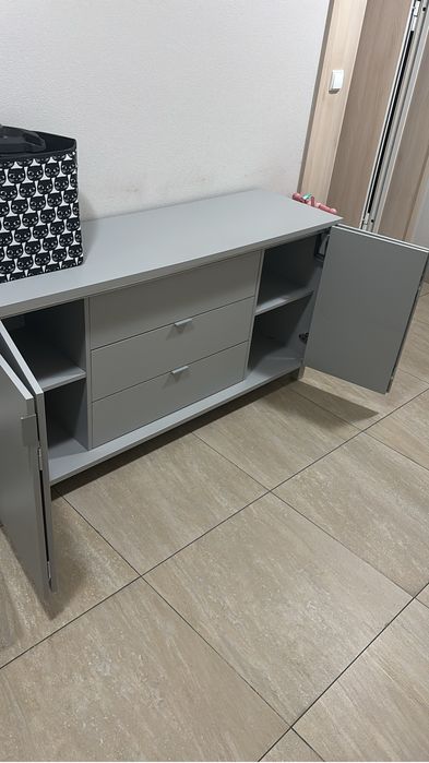 Komoda szara vox simple