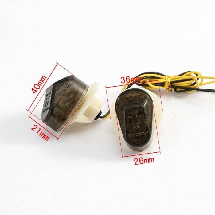 Piscas Carenagem Honda Yamaha Suzuki e mais modelos (Universais) LED